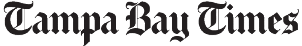 A black and white image of the bay times logo.